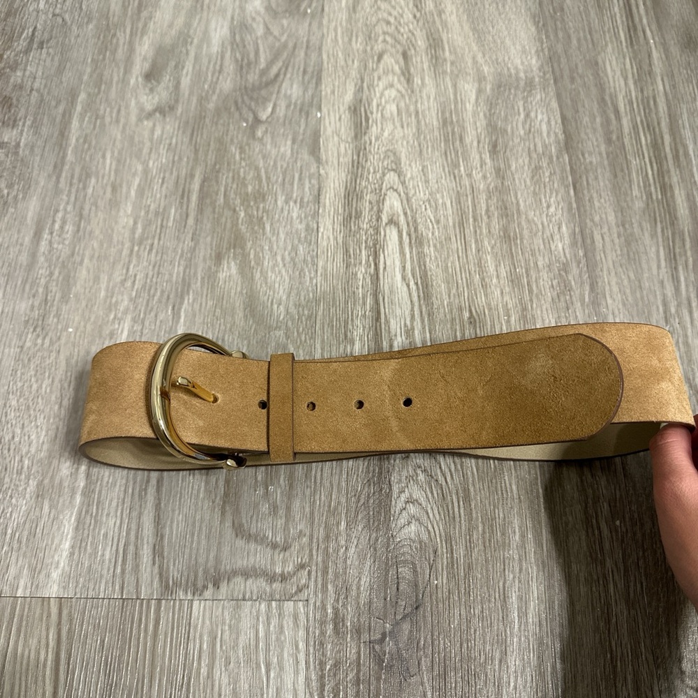 Express Beige Felt Belt